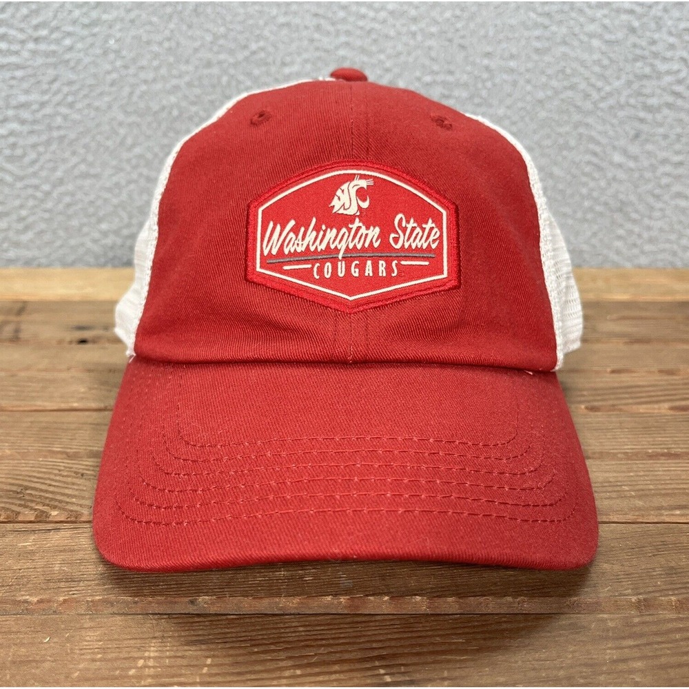 Washington State Cougars Hat Adult Red Tan Snapback Dad Cap NCAA College Sports